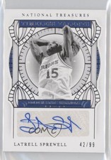 2020-21 National Treasures Timeless Talents Signatures /99 Latrell Sprewell Auto