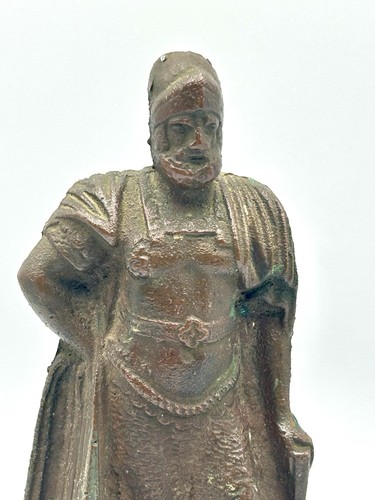 Gothic Revival 1920s Bronze Roman Centurion Warrior Bookend - 6” Tall - 2.7 Lbs - Bild 2 von 9