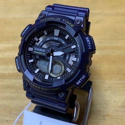 CASIO AEQ-110W-2A Wristwatch Mens Navy