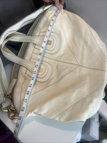 Givenchy Nightingale Bag Ivory Cream Gold Hardware 2Way Handle Shoulder Strap XL - Picture 15 of 24