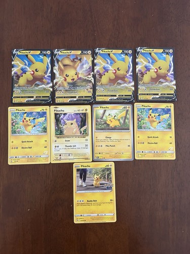 pokemon pikachu card lot Bundle LP