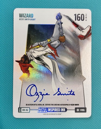 Bo Jackson Battle Arena "Wizard" Ozzie Smith Steel Inspired Ink Auto #BFA-162