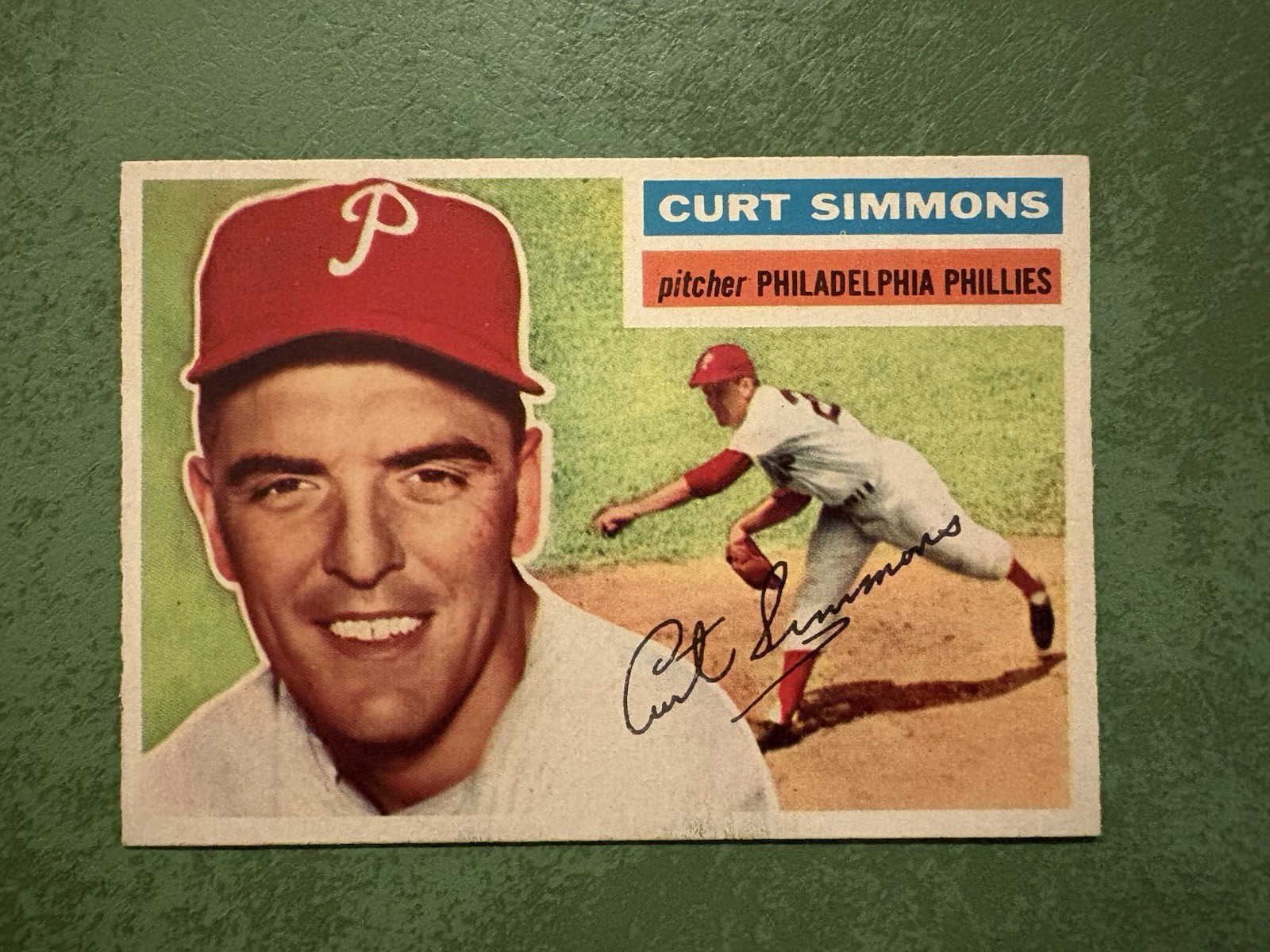 1956 Topps - Curt Simmons #290 Near Mint+ Phillies