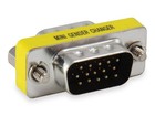 Equip Mini Gender Changer 15-Pin Male/Male VGA HD