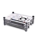 9 Layers Acrylic Transparent Case with Cooling Fan for Raspberry Pi 3B+ New