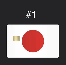 2 Japan Flag Debit Credit Card Skins Small Chip. Read Instructions.