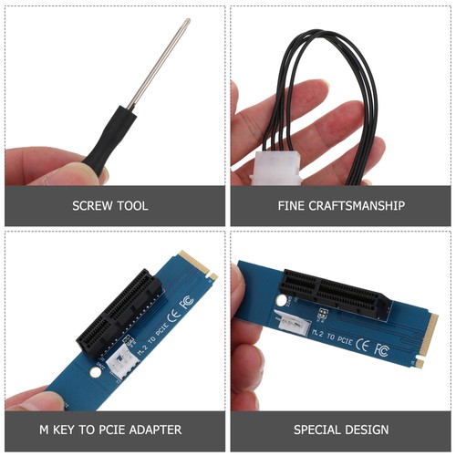 2 STÜCKE SSD an PCIe Adapter Multiplizierer NGFN Feste State Drive zum PCIe - Bild 10 von 12