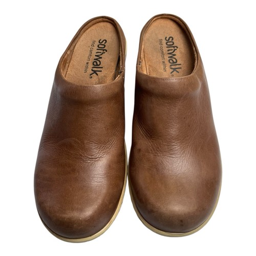 Soft Walk Women’s Brown Leather Walking Clogs Sz 7.5N Comfort Within - Picture 6 of 13