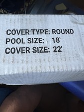 Winter pool above ground 18  Round Cover, 22  For Overlap. Robelle, Sealed