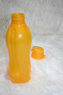 Tupperware Eco Water Bottle 16.90 oz 500 ML Reusable Freezer Safe .  Yellow