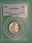 1957 Washington Quarter - 25c PCGS MS66   Lot WQ26 035