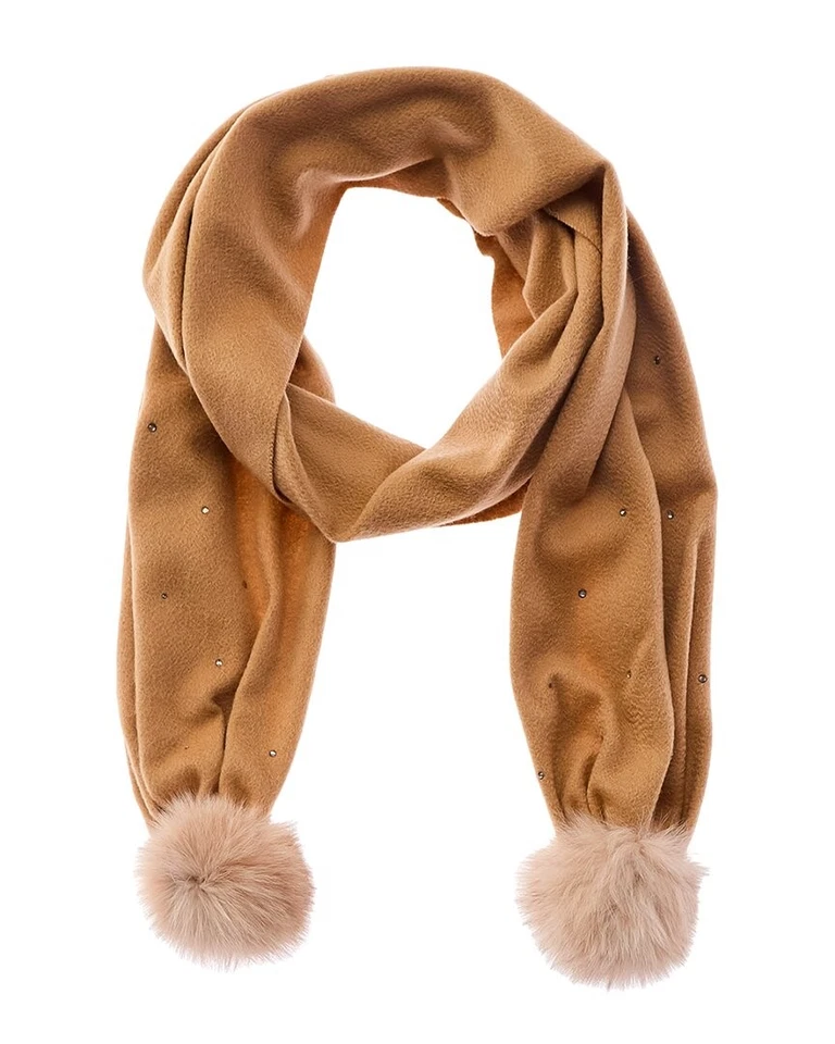 Portolano Stones Cashmere Scarf Women's Brown