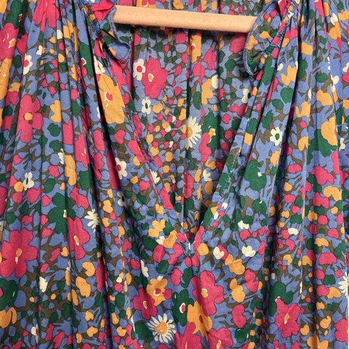 Rails Amellia Leilani Floral Tiered Ruffle Cotton V-Neck Midi Dress Size Large - Bild 7 von 13