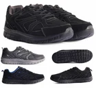 Mens Lightweight & Breathable Trainers Size 6 to 11 UK in Plain Black or Grey