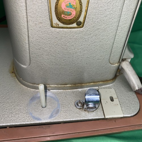 VTG 1960s Singer 328K Style-O-Matic Sewing Machine w/ Foot Pedal - Picture 21 of 24