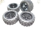 12Mm Hex 1/10 RC Truck Wheels and Tires for Traxxas Rustler 2Wd 4X4 VXL Redcat