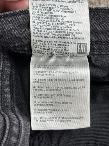 Wrangler Jeans Men's W36 L32 (Fits like L28") Hemmed Dark Grey Arizona Stretch - Picture 9 of 22
