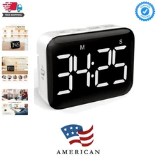 Versatile Digital Timer with Loud Alarm & Magnetic Back for Kitchen & Classroom