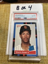 Roberto Alomar 1988 Donruss Rookie Card PSA 8. rookie card picture
