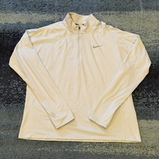 Nike Running Dri-Fit 1/4 Zip Pullover Women  s XL Light Blue Athletic