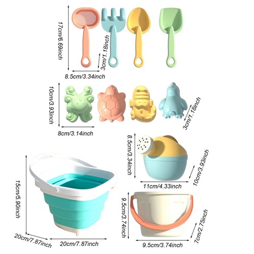 Travel Sand Toys Beach Toys Children Interactive Accessories Tools With Bucket - Picture 5 of 8