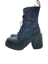 Dr.Martens Lace Up Boots Uk4 Black Leather Chesney Inm43