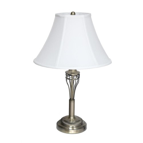Lalia Home Roma 3 Piece Metal Lamp Set Antique Brass Finish - Picture 8 of 13