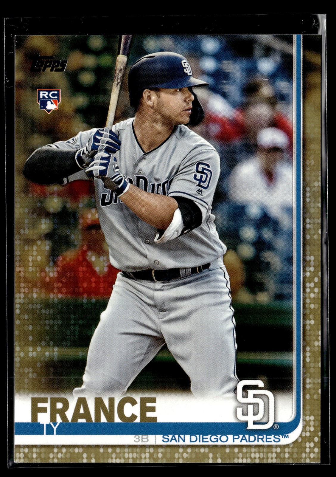 Ty France #/2019 RC - 2019 Topps Update Gold Rookie #US129 San Diego Padres