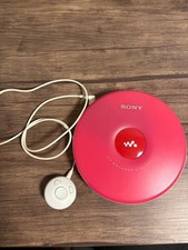 Sony CD Walkman D-EJ002 Portable CD Player Pink with Wired Remote