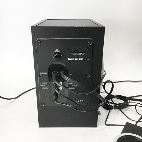 Creative Inspire T6100 Computer Subwoofer With Speakers - Great Sound - Afbeelding 7 van 9