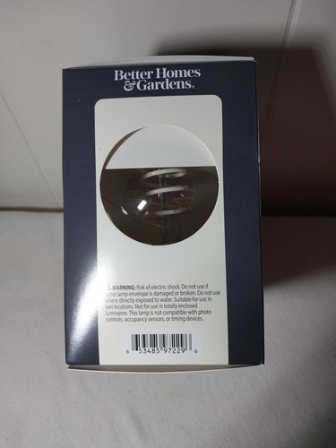 2 PK 60 Watt Soft White Better Homes & Gardens 6.5W 60w G25 Dimmable Clear - Picture 4 of 9