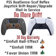 PS5 Controller Stick Drift Repair Upgrade Hall-Effect/TMR Installation Service