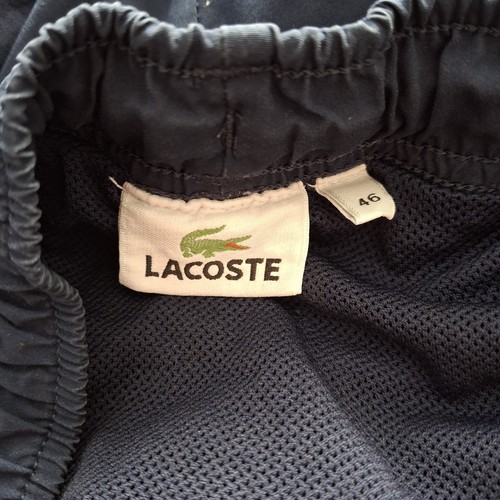 Lacoste Swim Trunks Shorts Brasil Navy Blue Mens Size 46 Large 17 Inch - Picture 5 of 7