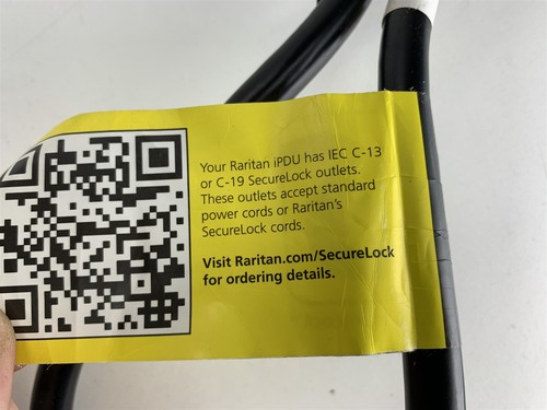 Raritan SecureLock IEC Power Cord IEC-C19/C20 - 2ft - Black - Picture 4 of 7
