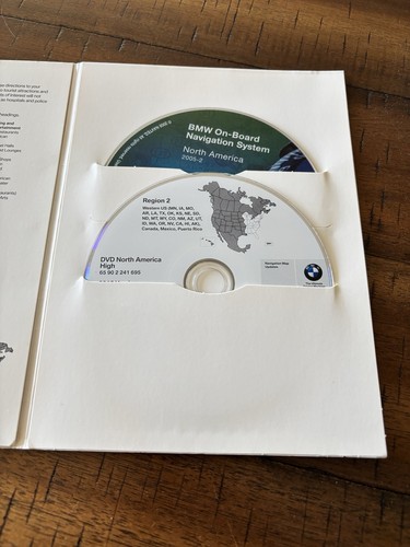 2003 2004 2005 2006 BMW X5 3.0i 4.4i 4.8is (E53) Navigation CD DVD Map US Canada - Picture 2 of 7