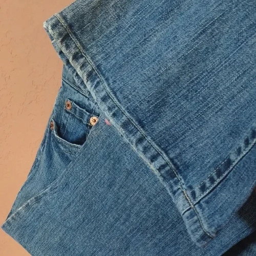 Nuevos Jeans American Eagle Para Mujer 10 Azul Denim Lavado Medio Boyfriend Bootcut - Imagen 6 de 11