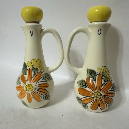 LEGO Japan Vinegar And Oil Set Shasta Daisy flowers Yellow VTG - Picture 1 of 12