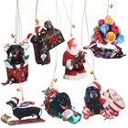  7 Pcs Car Decoration Dog Fat Ornament Cute Holiday Dachshund Hanging