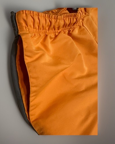 Nike Vintage Athletic Shorts Gray Tag w/Pockets Drawstring Orange Men’s Size M - Picture 5 of 15
