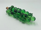 Vintage Green 16” Large Lucite Grape Cluster Driftwood Mid Century Modern Leaves