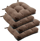 Indoor Chair Cushions for Dining Chairs, Tufted Overstuffed Textured Foam Kitche