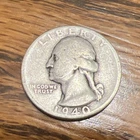 1940 Washington Quarter 25C 90% Silver Business Strike US Coin KM# 164