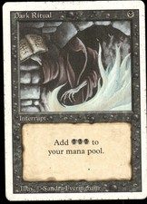 1x Dark Ritual - Revised Edition - MP - MTG
