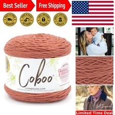 Coboo Yarn 1 Pack - Soft Cotton/Rayon Blend for Knitting  Crochet