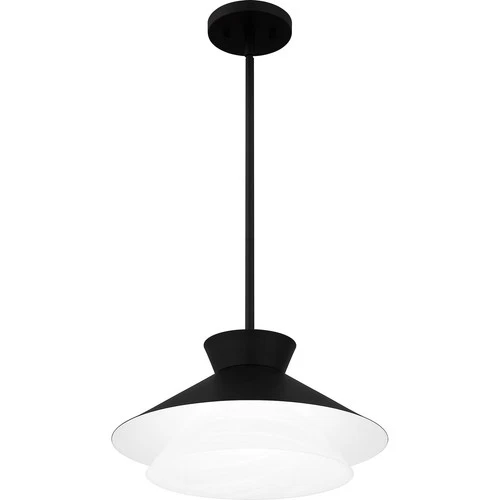 Matte Black One Light Pendant from the Quoizel Pendant Collection - Picture 4 of 6