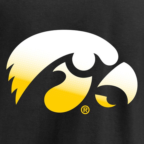 Women's Black Iowa Hawkeyes Gradient Logo T-Shirt - Bild 5 von 5