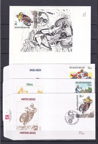 [LG78066] Belgium N°2819/2821+BL79FDC First Day Cover COB € 18,00 SUPERB