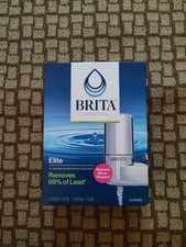 BRITA Elite Faucet Mount Filtration System Water Purification Chrome NEW
