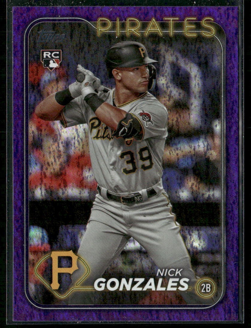 2024 Topps Series 1 - Nick Gonzales #168 Purple Holofoil /799 (RC)
