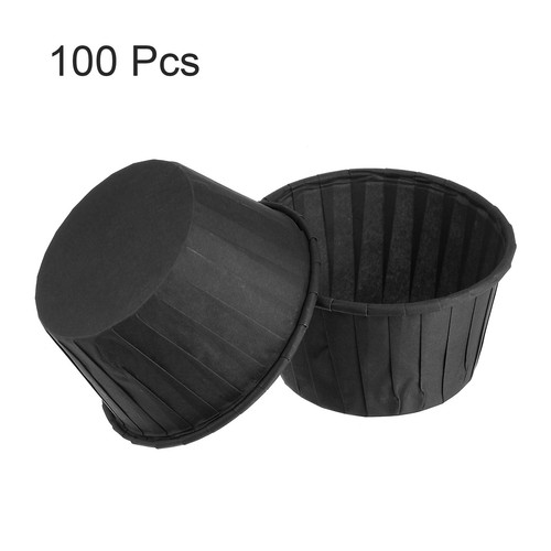 100Pcs Black Cupcake Baking Cups 3.5oz Paper Cupcake Liners - Bild 4 von 7